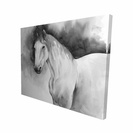 BEGIN HOME DECOR 16 x 20 in. Domino Horse-Print on Canvas 2080-1620-AN436